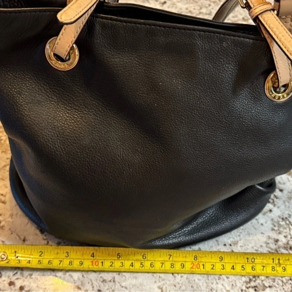 Michael Kors Elegant Black Leather‎ Tote Bag